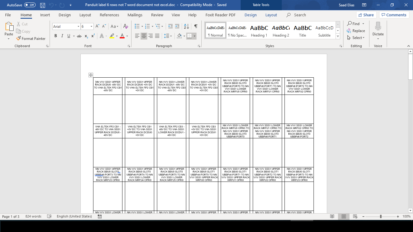 Image for Brady excel/word template for JET-33 and JET-30 
