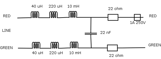 Image for daisychain  POTS phone wiring and DSL filters?