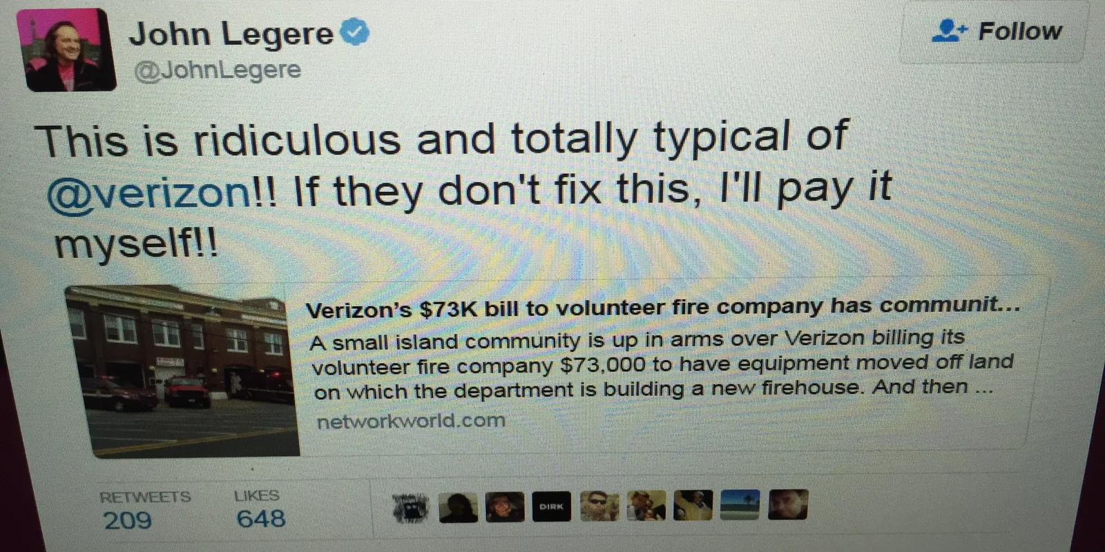Image for T-Mobile CEO slams hefty Chincoteague Verizon bill [telecom] 