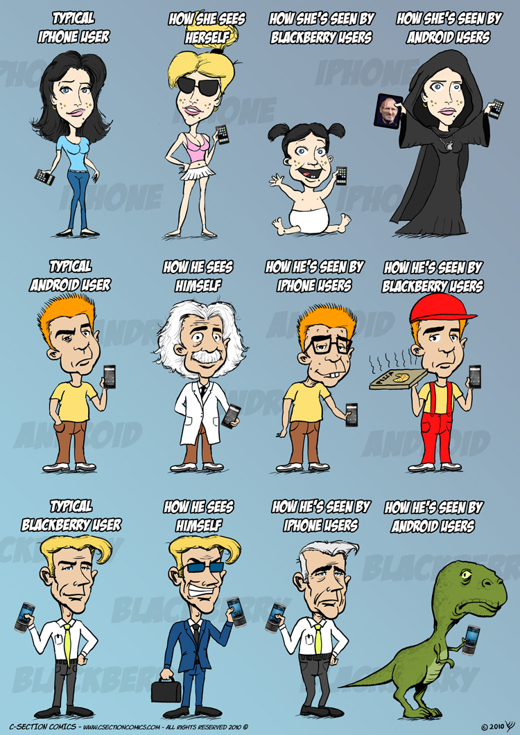 Image for iPhone vs. Android vs. BlackBerry [telecom]