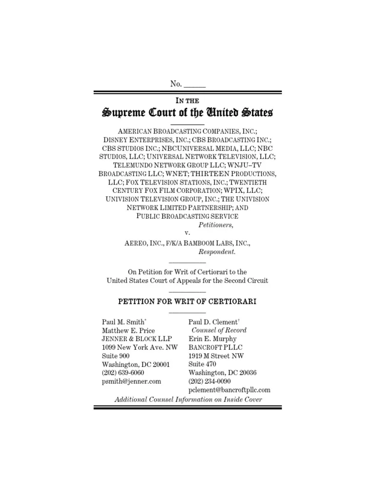 Image for Aereo can't be compared to Cablevision DVR, broadcasters tell Supreme Court [telecom] 