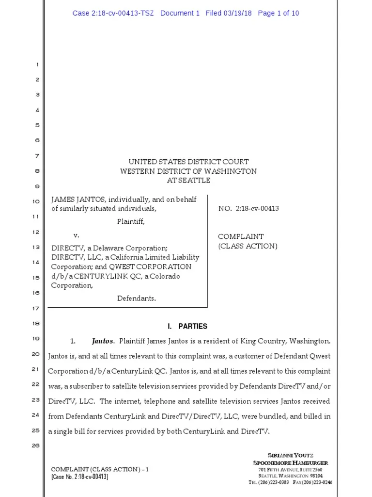 Image for Lawsuit alleges AT&T/DirecTV has not protected customer information [telecom] 