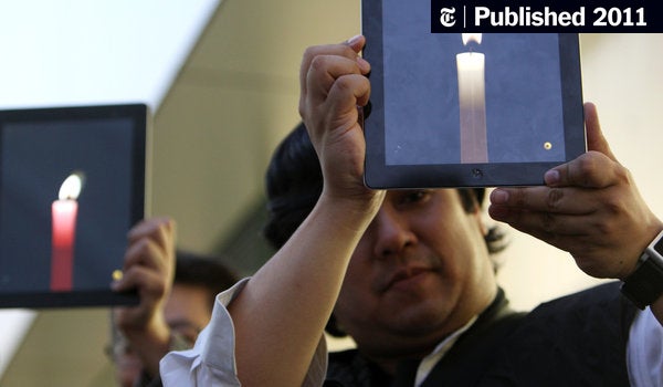 Image for With Time Running Short, Jobs Managed His Farewells [telecom]