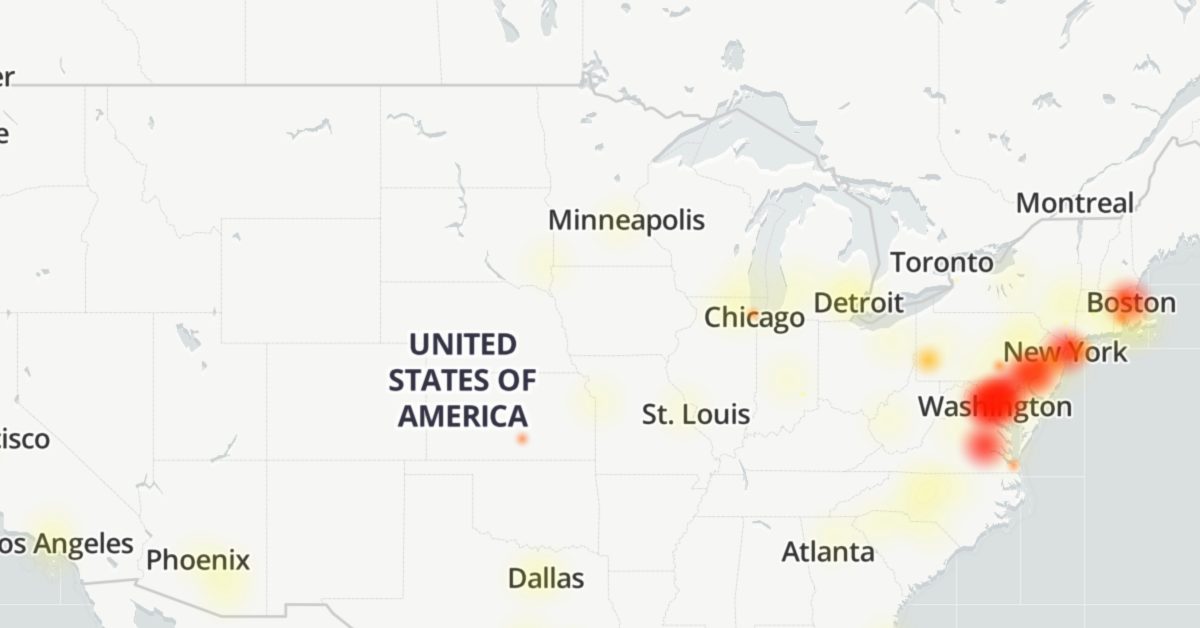 Image for Verizon Fios outage affecting the east coast of the United States [telecom] 