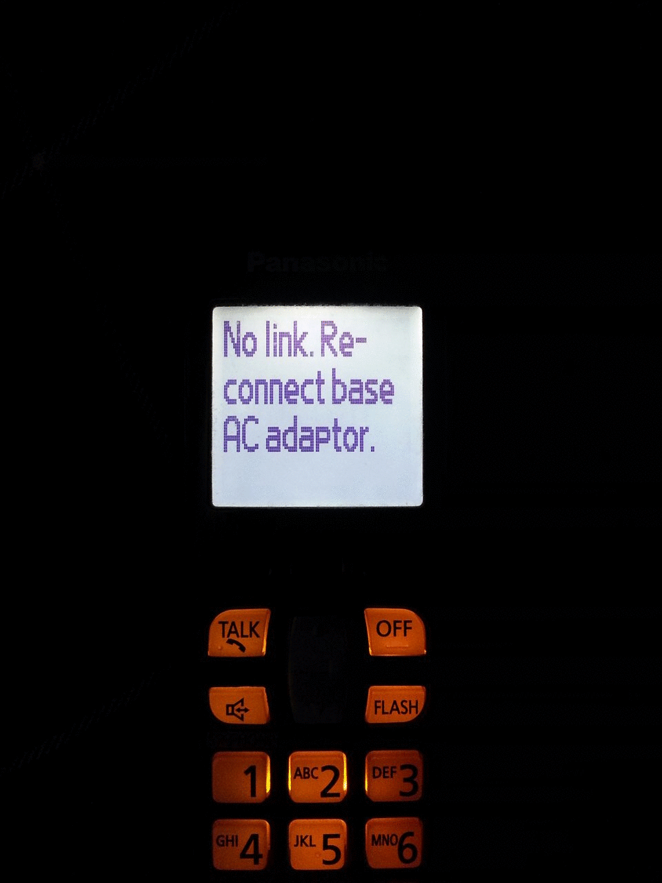 Image for Why would a DECT Panasonic cordless phone keep losing the wireless link? 