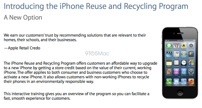 Image for [telecom]  Apple confirms Apple Store iPhone trade-in program has launched  today 