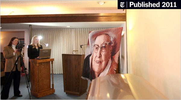 Image for For Funerals Too Far, Mourners Gather on the Web [telecom]