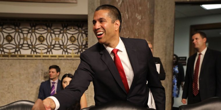 Image for Ajit Pai thanks Congress for helping him kill net neutrality rules [telecom] 