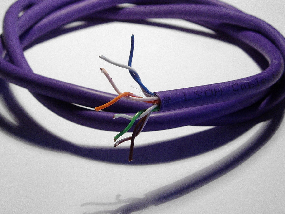 Image for most common twisted pair cables