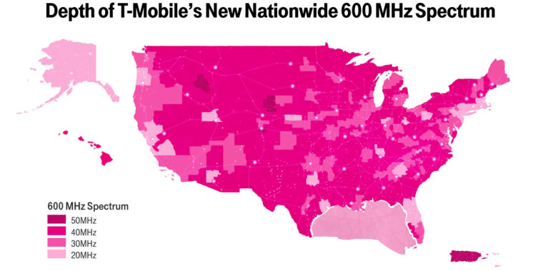 Image for T-Mobile dominates spectrum auction, will boost LTE network across US [telecom] 