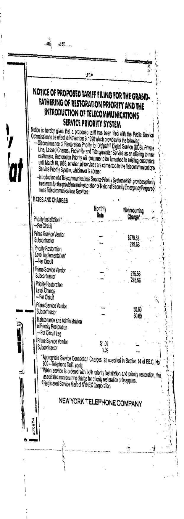 Image for Touch Tone Charges - Bell Canada Still Charges Extra $2.80 a month [Telecom]