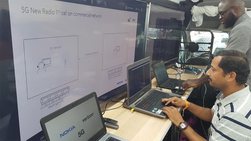 Image for Verizon, Nokia mark OTA data transmission on commercial 5G network in D.C. [telecom] 