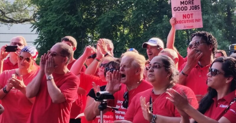 Image for Verizon workers prepare for a strike [telecom] 