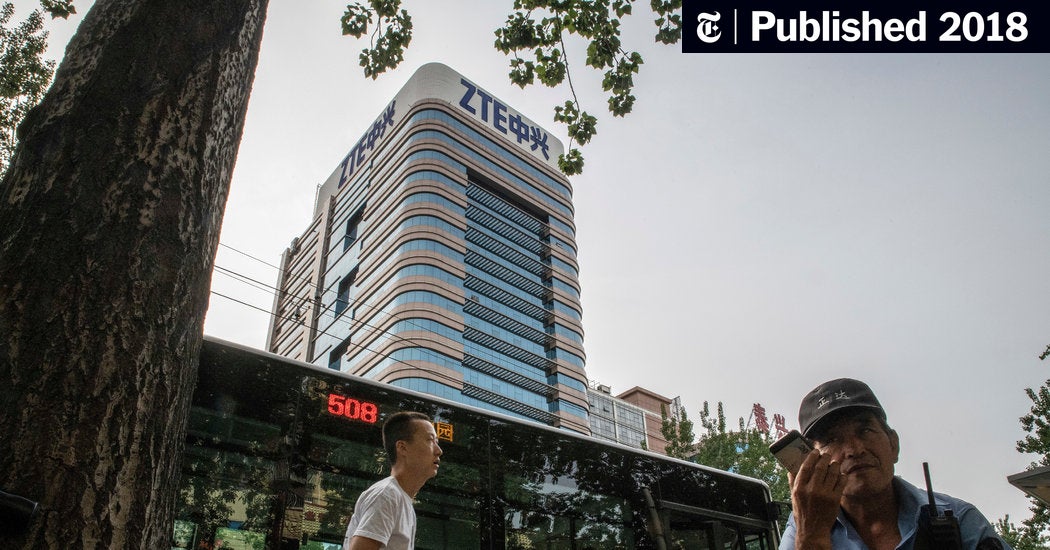 Image for China's ZTE, Saved by U.S., Has a Checkered Past and Shaky Future [telecom] 