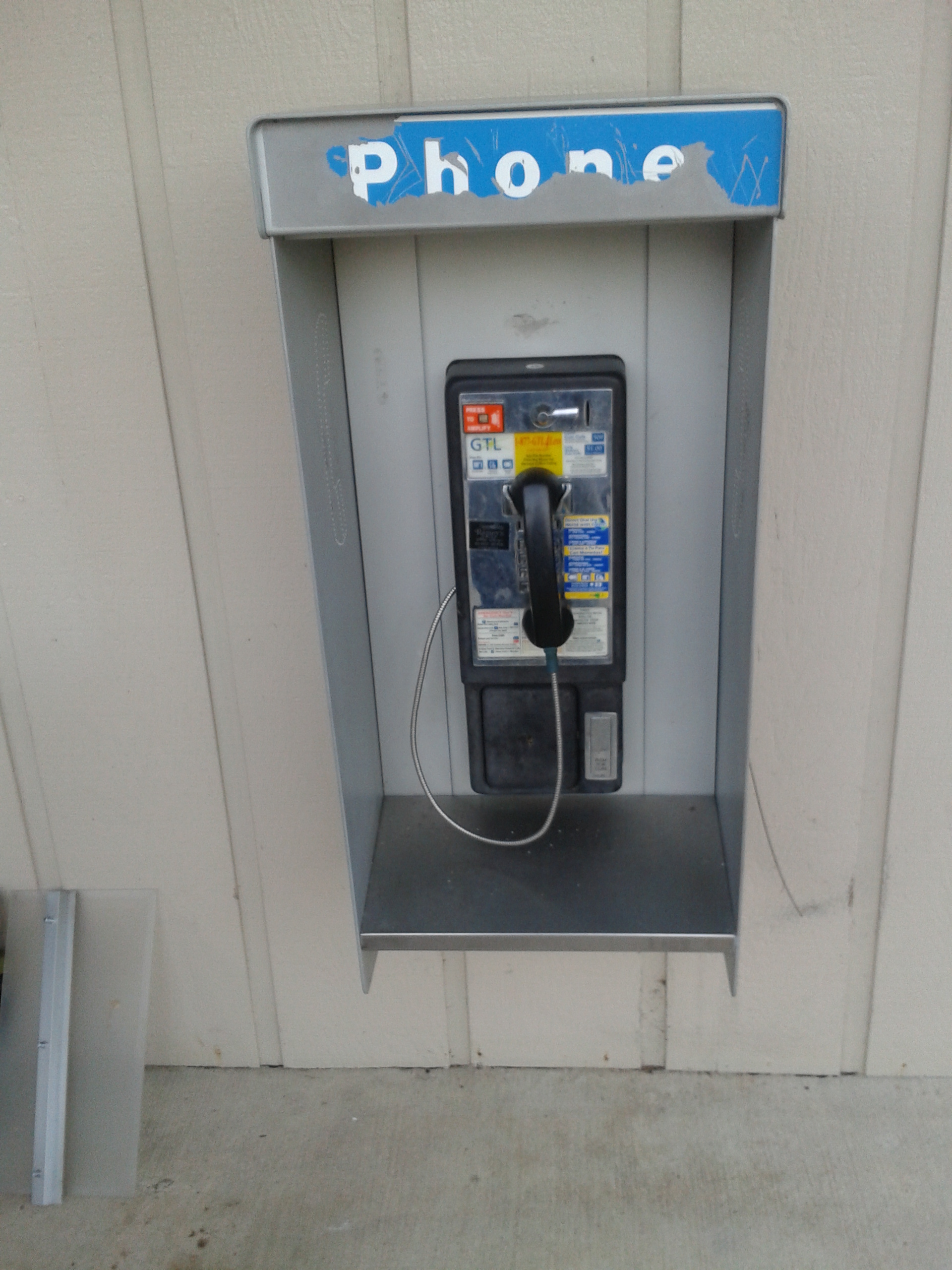 Image for Need help to remove a payphone 