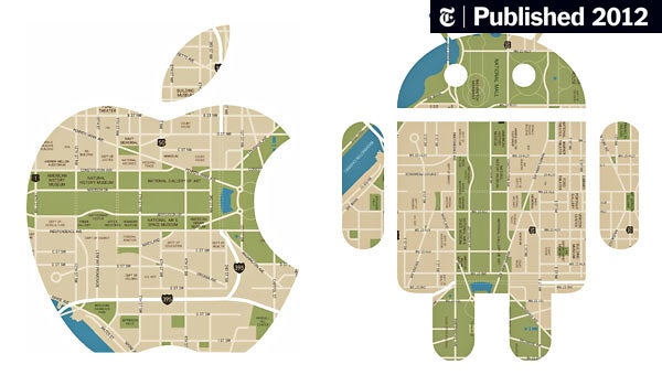 Image for [telecom]  Apple and Google Go Head to Head Over Mobile Maps 