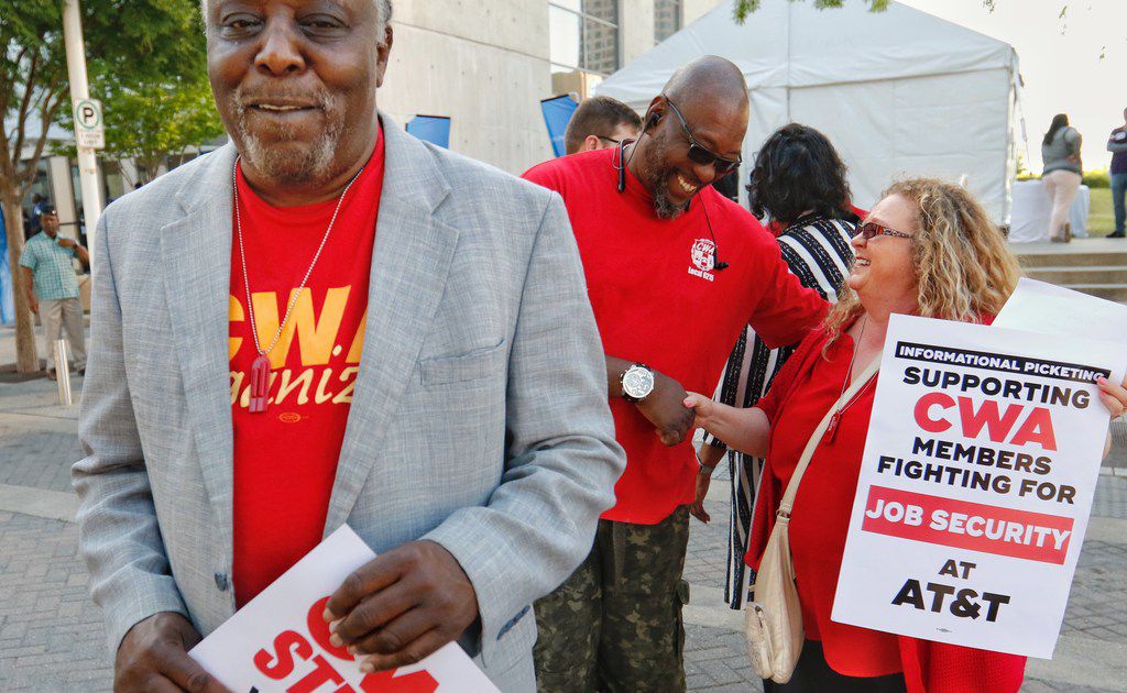 Image for Why were protesters outside AT&T's annual meeting? [telecom] 
