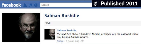 Image for Rushdie Runs Afoul of Web's Real-Name Police [telecom]