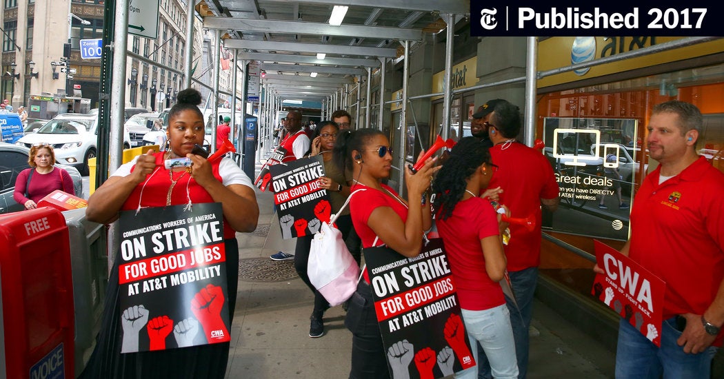 Image for AT&T and Union Reach Accord on Job Protection for Workers [telecom] 