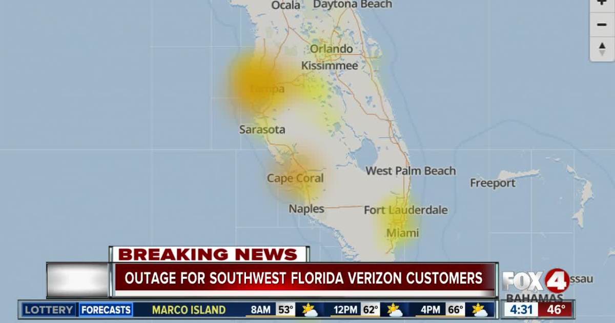 Image for Verizon customers in Southwest Florida experienced temporary issues overnight [telecom] 