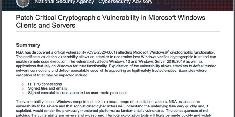 Image for Patch Windows 10 and Server now because certificate validation  