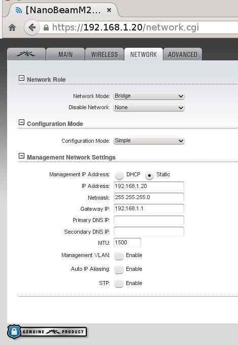 Image for Need help extending home wifi using Ubiquiti nanobeam M2 radio 