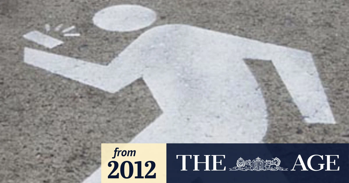 Image for 'Texting lane' just for laughs, but issue serious [telecom] 