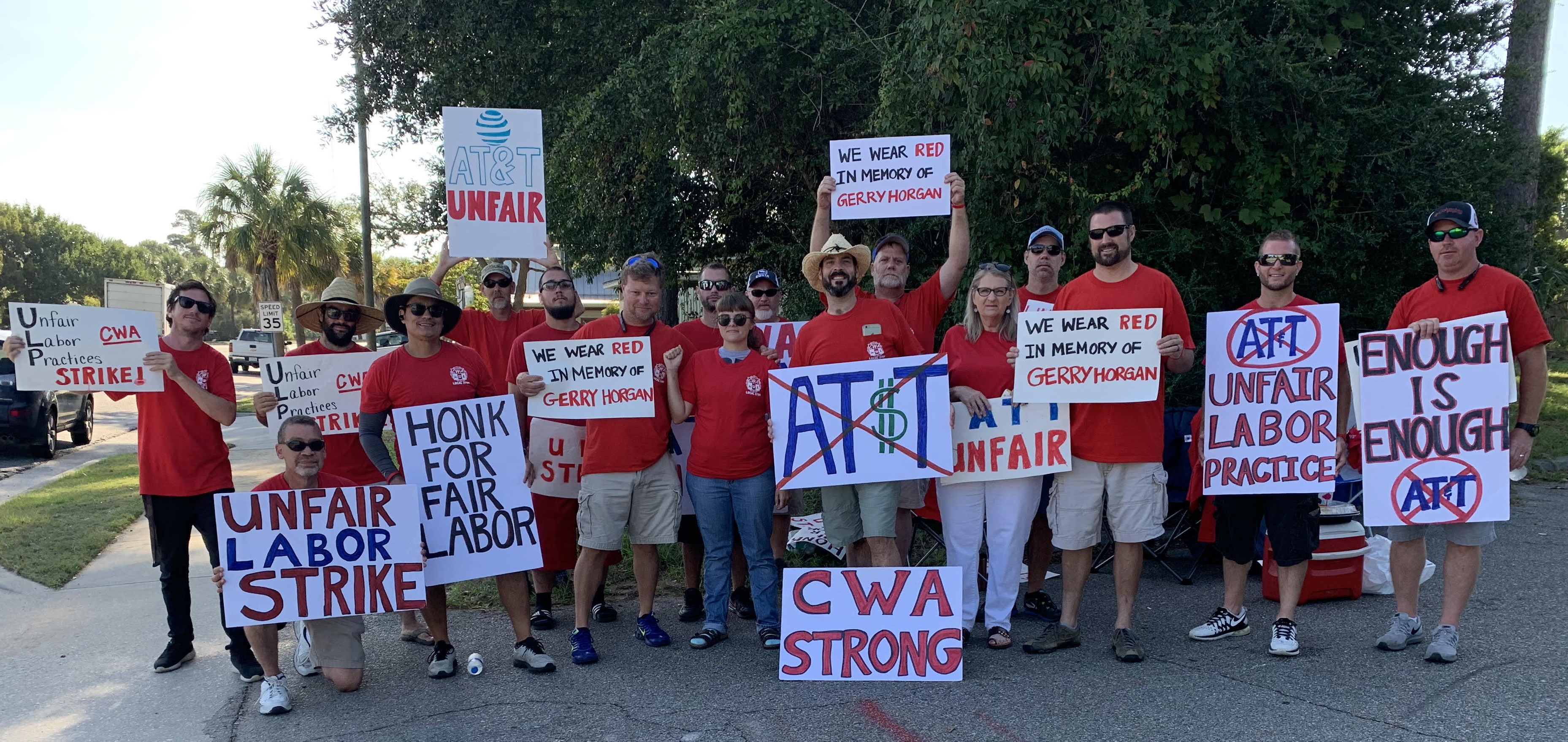 Image for CWA Members Get Boost on Picket Line from Gerry Horgan's Daughter [telecom] 