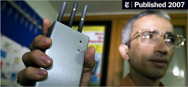 Image for Devices Enforce Cellular Silence, Sweet but Illegal
